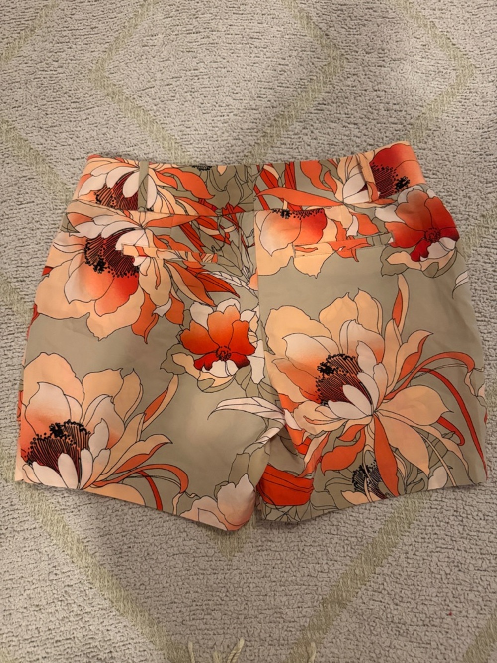 Worthington Floral Shorts Size 6 High Rise Tailored Summer Shorts - Picture 3 of 3